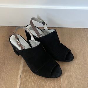 Black Open-Toed Heels